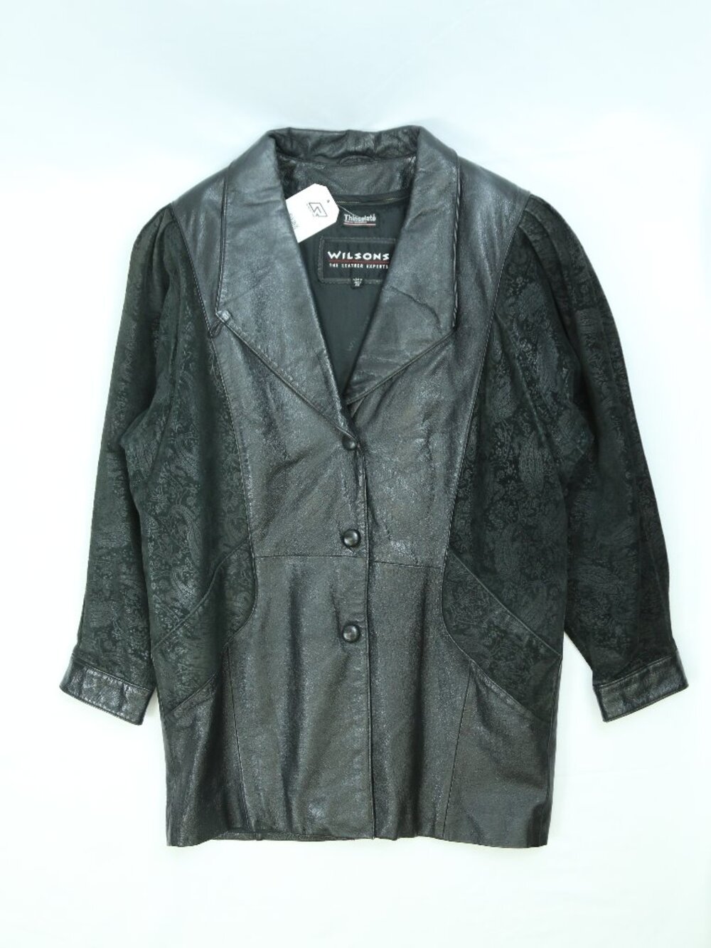 Women's Vintage Wilsons Black Leather Jacket Size XS